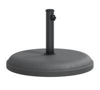vidaXL Base de sombrilla Redonda para Palos de Ø32/35/38 mm 25 kg, Base de Parasol, Soporte para sombrilla, Base para sombrilla de Patio
