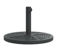 vidaXL Base de sombrilla semicircular para Palos de Ø38/48 mm 12 kg, Base de Paraguas, Soporte de Parasol, Soporte de sombrilla de jardín