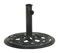 vidaXL Base de Sombrilla, Soporte de Parasol, Pie de Sombrilla, Base para Jardín Patio Terraza Piscina Playa, Hierro Fundido Verde 44X44X31 cm