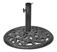 vidaXL Base de Sombrilla, Soporte de Parasol, Pie de Sombrilla, Base para Jardín Patio Terraza Piscina Playa, Hierro Fundido 12 kg 48 cm