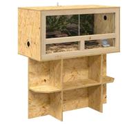 vidaXL Base de Terrario con Estante Marrón 80 x 40 x 50 cm OSB
