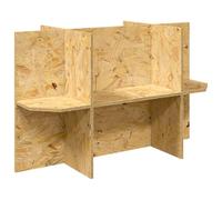 vidaXL Base de terrario con estante marrón 80 x 40 x 50 cm OSB, rústico, resistente casa de reptiles, terrario para serpientes, lagartos y suministros para animales