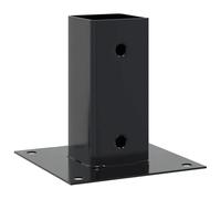 vidaXL Bases para postes cuadradas 12 uds. Antracita 61x61 mm