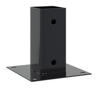 vidaXL Bases para postes cuadradas 4 uds. Antracita 61x61 mm