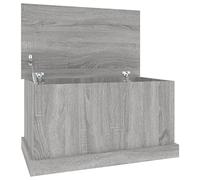 vidaXL Baúl almacenaje Madera contrachapada Gris Sonoma 70x40x38 cm
