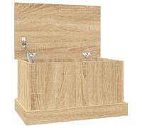 vidaXL Baúl almacenaje Madera contrachapada Roble Sonoma 50x30x28 cm