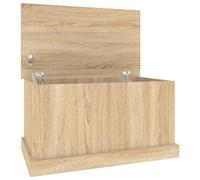 vidaXL Baúl almacenaje Madera contrachapada Roble Sonoma 70x40x38 cm