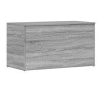 vidaXL Baúl de Almacenaje Cofre Caja Muebles de Almacenamiento Armario Mesita Mesa Organizador Madera Contrachapada Gris Sonoma 84x42x46 cm