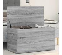vidaXL Baúl de Almacenaje Cofre Muebles de Almacenamiento Armario Mesita Mesa Organizador Madera Contrachapada 84x42x46 cm