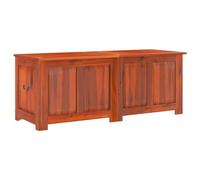 vidaXL Baúl de almacenamiento con tapa madera maciza de acacia marrón