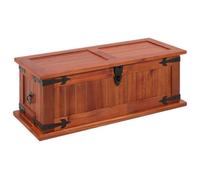 vidaXL Baúl de almacenamiento 60×25×22 cm Madera maciza de acacia