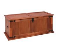 vidaXL Baúl de almacenamiento 90x45x40 cm Madera maciza de acacia