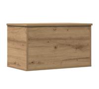 vidaXL Caja de Almacenamiento Tapa de Roble Artesanal 60x35x35 cm de Madera Engineered