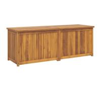 vidaXL Baúl de Jardín, Caja de Almacenaje para Cojines, Cofre de Herramientas, Mueble para Cobertizo Garaje Patio, Madera Maciza de Teca
