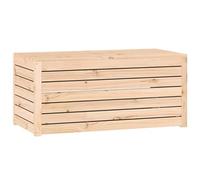 vidaXL Baúl de jardín Madera Maciza de Pino 101x50,5x46,5 cm, arcón de jardín, Muebles de jardín, Muebles de Exterior, Caja de jardín
