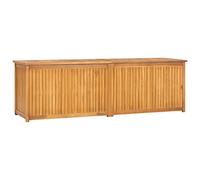 vidaXL Baúl de jardín madera maciza de teca 175x50x55 cm