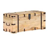 vidaXL Baúl madera maciza de mango 90x40x40 cm