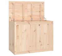 vidaXL Baúl para Colada Cubo Cesto Tapa Almacenamiento Ropas Zapatos Juguetes Cuarto Baño Dormitorio Decoración Madera Maciza de Pino