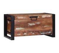 vidaXL baúl rústico de Madera reciclada | Baúl de Interior Duradero Multicolor Dimensiones: 60 X 30 cm Ideal para organizar Sala o Dormitorio Soluciones multifuncionales