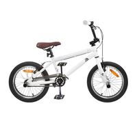 vidaXL Bicicleta BMX de 20 pulgadas para más de 9 años de edad, color blanco, manillar ajustable, bicicleta BMX para niños, bicicleta de acrobacia juvenil, bicicleta al aire libre, bicicleta deportiva
