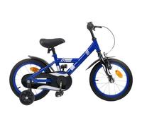 vidaXL Bicicleta infantil de 16 pulgadas, para niños de 4 a 6 años, azul oscuro, bicicleta clásica para niños, manijas ajustables, bicicleta sencilla para niños, descubrimiento, juguete