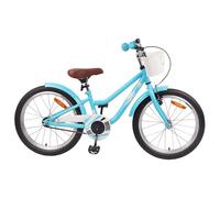 vidaXL Bicicleta infantil de 20 pulgadas para 6-11 años de edad, azul cielo, manillar clásico, ajustable, asiento cómodo, bicicleta segura para niños, fácil de montar en asfalto