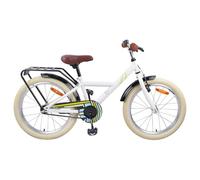 vidaXL Bicicleta infantil de 24 pulgadas para 8-12 años de edad, color blanco, bicicleta clásica para niños, manillar ajustable, asiento ergonómico, estructura estable para pequeños aventureros
