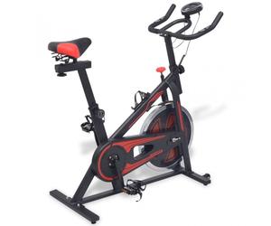 VidaXL Bicicleta Training con Sensores de Pulso Negra/Roja