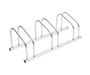 vidaXL Bicicletero para 3 bicicletas acero galvanizado