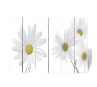 Biombo Divisor Plegable 217x170 Cm Flores Vidaxl