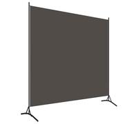 vidaXL Biombo Divisor de 1 Panel de Pie Pantalla Protectora Separador Habitación Dormitorio Estancia Decoración Partición Privacidad Gris Antracita