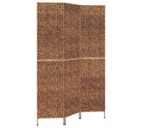 vidaXL Biombo de 3 Paneles Jacinto de Agua marrón 122x180 cm
