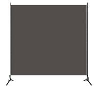 vidaXL Biombo Divisor de 1 Panel de Pie Pantalla Protectora Separador Habitación Dormitorio Estancia Decoración Partición Privacidad Gris Antracita
