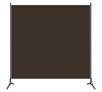 vidaXL Biombo Divisor de 1 Panel de Pie Pantalla Protectora Separador Habitación Dormitorio Interior Estancia Decoración Partición Privacidad Marrón
