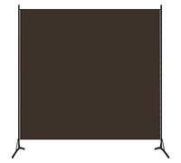 vidaXL Biombo Divisor de 1 Panel marrón 175x180 cm