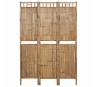 vidaXL Biombo Divisor de 3 Paneles Habitaciones Privacidad Separador Ambientes Sala Plegable Pared Espacios Pantalla Decorativa Estilo Tropical