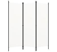 vidaXL Biombo Divisor de 3 Paneles, Biombo Plegable, Separador de Ambientes, Pantalla de Privacidad para Salón Oficina Jardín, Blanco 150x180 cm