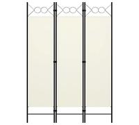 Biombo divisor de 3 paneles blanco 120x180 cm