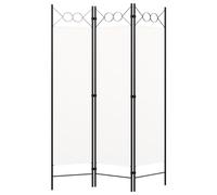 vidaXL Biombo Divisor de 3 Paneles Blanco 120x180 cm