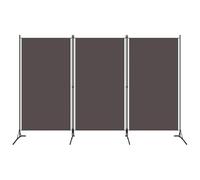 vidaXL Biombo Divisor de 3 Paneles Gris Antracita 260x180 cm