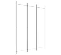 vidaXL Biombo Divisor de 3 Paneles Separador Decoración Habitación Dormitorio Oficina Pantalla Privacidad Pared Plegable de Tela Blanco