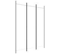 vidaXL Biombo Divisor de 3 Paneles Separador Decoración Habitación Dormitorio Oficina Pantalla Privacidad Pared Plegable de Tela Blanco