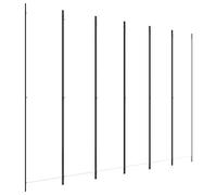 vidaXL Biombo Divisor de 6 Paneles Separador Decoración Habitación Dormitorio Oficina Pantalla Privacidad Pared Plegable de Tela Blanco