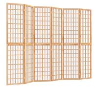 vidaXL Biombo plegable estilo japonés 6 paneles 240x170 cm