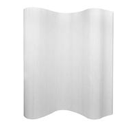 vidaXL Biombo Plegable Flexible de Bambú Blanco Divisor Privacidad Decoración