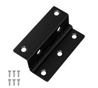vidaXL Bisagra 12 pcs Negro 38 x 17 x 60 mm Hierro, Bisagra negra, Ferretería de hierro, Accesorio para puertas, Ligera, Armario, Utilidad, Componente moderno