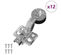 vidaXL Bisagra 12 pcs Plateado 0 Hierro, Diseño de cocina: estilos modernos únicos, características que inspiran una estética diferente en espacios culinarios y funcionales