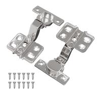 vidaXL Bisagra 2 pcs Níquel 85 x 52,5 x 9,5 mm Hierro, Selección de bisagras modernas, accesorios para muebles, componentes de puertas y herramientas confiables para el hogar