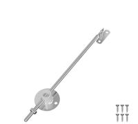 vidaXL Bisagra de soporte para tapa 12 pcs Plateado 194 x 36 x 18 mm, Oficina, área, industrial, caída, mesas, sillas, espacios de trabajo, equipo, suministros, almacenamiento, organización, eficienc