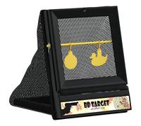 vidaXL Blanco de Airsoft 17200 en plástico Negro, Mide 19 x 26 x 25 cm. Es Resistente al Clima, Sirve Tanto para adentro como para afuera. Incluye 2 Placas metálicas y 10 Papeles para Practicar.